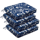 downluxe juego de 4 cojines frontales azul carp, confort inmediato