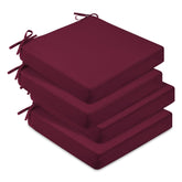 downluxe vista frontal del set de 4 cojines burgundy que mejora confort