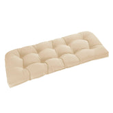 downluxe vista frontal del cojín beige mostrando acabado y tamaño