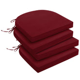 downluxe vista frontal del paquete mostrando 4 cojines y color burgundy
