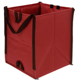 DURASACK vista frontal paquete de 3 bolsas rojas, resistencia para jardín