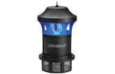 DynaTrap DT1775 vista frontal mostrando diseño negro y discreto