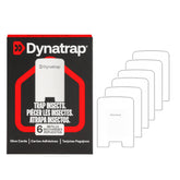 Dynatrap embalaje frontal mostrando el pack de 6 recambios y fácil almacenamiento