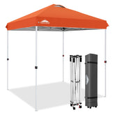 EAGLE PEAK toldo naranja frontal mostrando cobertura y sombra