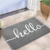 EARTHALL felpudo frontal con diseño "Hello" y bienvenida funcional