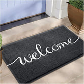 EARTHALL felpudo frontal 'Welcome' mostrando diseño y protección