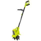 Earthwise TC70020IT vista frontal con pala y empuñadura, facilita cuidado del jardín