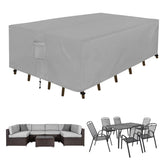 Easy-Going funda frontal cubriendo mesa y sillas, protección total