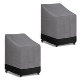 Easy-Going vista frontal de funda para sillas apilables protegiendo muebles