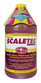 EasyCare botella Scaletec Plus vista frontal con etiqueta clara, solución práctica