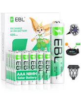 EBL vista frontal del paquete de 20 pilas AAA, proporciona suministro prolongado