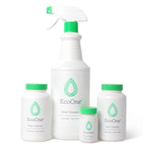ecoone kit frontal mostrando los cuatro limpiadores para mantenimiento eficaz