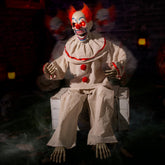 ELAMAS payaso frontal empacado mostrando diseño y tamaño impactante