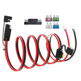 ELFCULB vista frontal del cable empaquetado mostrando longitud y conectores