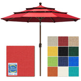 EliteShade vista frontal del parasol mostrando cobertura y color duradero