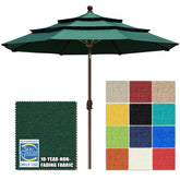 EliteShade vista frontal de sombrilla forest green proteccion solar