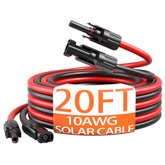 energeaster empaque frontal del cable mostrando longitud y conectores, instalación fácil