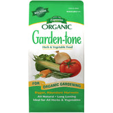 Espoma Garden-Tone frente de la bolsa mostrando el envase y facilidad de uso