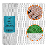 ESSFF malla rollo frontal mostrando tamaño y color blanco para protección
