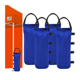Eurmax paquete frontal de bolsas de peso mostrando color azul y capacidad