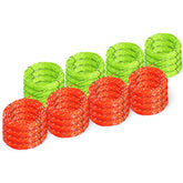 Eventronic paquete frontal 16 rollos mostrando cantidad y color dual, facilidad de recambio