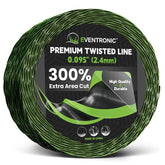 Eventronic paquete frontal de hilo 200ft mostrando compatibilidad y durabilidad