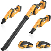 EWORK soplador vista frontal mostrando diseño compacto y control fácil