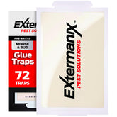 Extermanix empaque frontal mostrando pack de 72, protección sin químicos