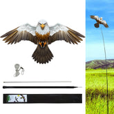 eyijklzo cometa halcón vista frontal que disuade aves con diseño realista