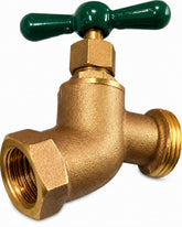 EZ-FLUID vista frontal del grifo de latón resistente para riego duradero