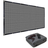 FAIR WIND lona frontal 5x10 gris mostrando cobertura y sombra