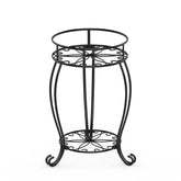 FaithLand soporte frontal negro mostrando diseño elegante y estabilidad