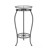 FaithLand soporte plantas frontal mostrando dos niveles y diseño elegante