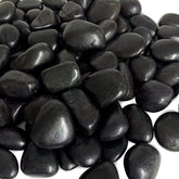 FANTIAN paquete frontal de piedras de río negras, solución decorativa duradera