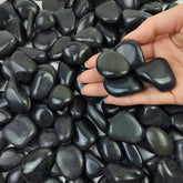 FANTIAN piedras negras frontal mostrando acabado pulido y contraste estético