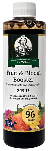 Farmer's Secret frente del envase mostrando concentrado para flores y frutos