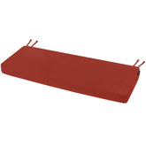 Favoyard vista frontal del cojín rojo para banco, resistente y decorativo