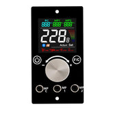FCCUM placa controladora frontal mostrando pantalla digital y beneficios de control cómodo