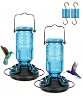 FEED GARDEN comedero frontal azul mostrando diseño y capacidad