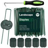 FEED GARDEN pack frontal mostrando 200 piezas y arandelas, solución duradera
