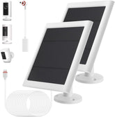 Fehuatenda panel frontal blanco mostrando diseño compacto y compatibilidad con Ring