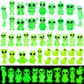 Feivando paquete frontal con 44 figuras alienígenas que facilita una decoración creativa