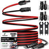 Feotech cable frontal del paquete mostrando colores negro y rojo, durabilidad visible