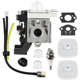 Ferilter carburador frontal SRM225 mostrando compatibilidad y ajuste rápido