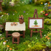FHNQRQN set frente mostrado en mesa, añade encanto decorativo