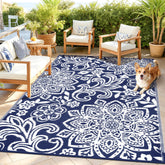 Findosom vista frontal navy, aspecto decorativo y resistente