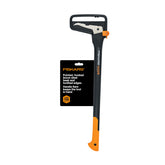 Fiskars Hookaroon frente mostrando diseño y ligereza, facilita manipular leña
