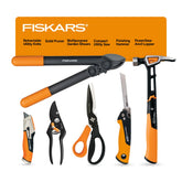 Fiskars kit 6 piezas vista frontal mostrando herramientas organizadas y lista para proyectos