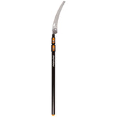 Fiskars sierra extensible frontal mostrando diseño y alcance