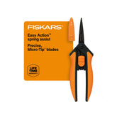 Fiskars tijeras de poda frontal mostrando diseño y precisión